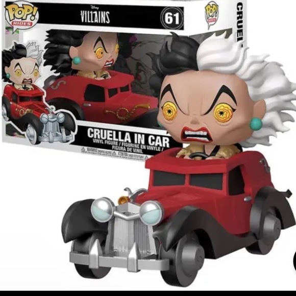 Funko Other - Funko rides 61 Disney Villains
-Cruella in Car (HT Esclusive )